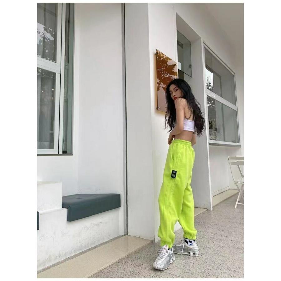 カーゴパンツ レディース 蛍光色 ボトムス 大きいサイズ サルエルパンツ スウェットパンツ ダンス衣装 ヒップホップ ヒップホップダンス LPFA066(XL-6XL) |  | 07