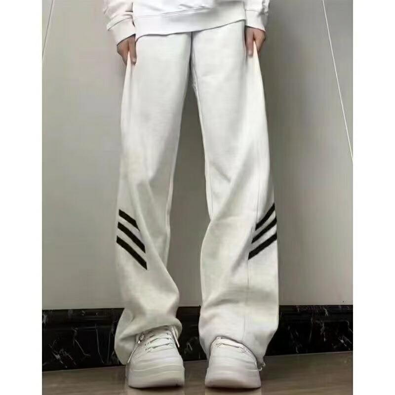 ワイドパンツ レディース 春 秋 大きいサイズ サイドライン シンプル ウエストゴム イージーパンツ スポーツウエア 大きいサイズ ゆったり LPFA094(2色S-4XL) |  | 03