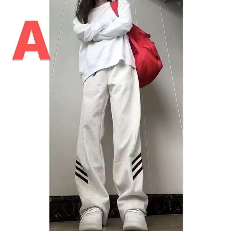 ワイドパンツ レディース 春 秋 大きいサイズ サイドライン シンプル ウエストゴム イージーパンツ スポーツウエア 大きいサイズ ゆったり LPFA094(2色S-4XL) |  | 06