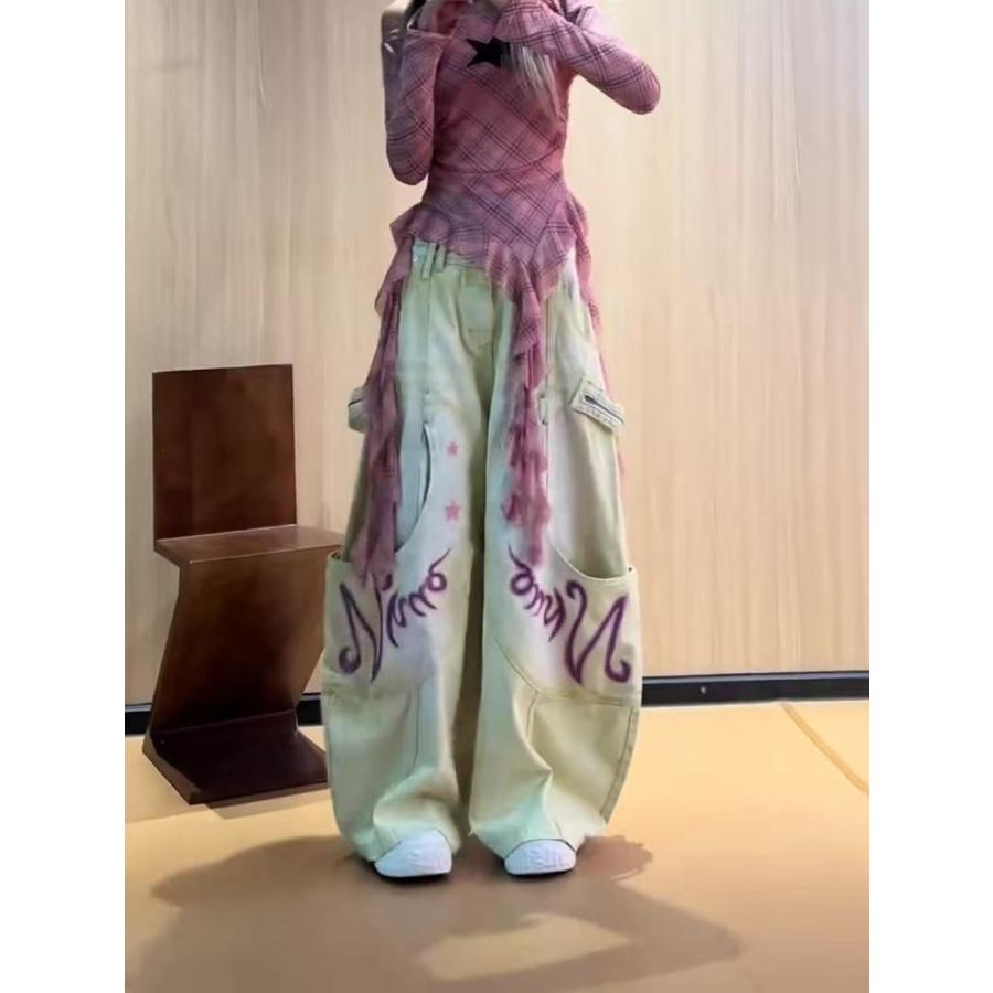 ワイドパンツ レディース デニム パンツ ジーンズ カーゴパンツ レディースワイドデニム ワイドデニムパンツ デニムカーゴパンツ 春 夏 LPHA012(S-4XL) |  | 08