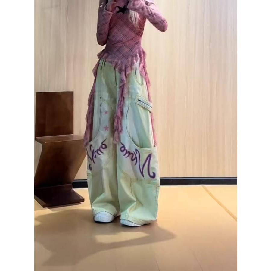 ワイドパンツ レディース デニム パンツ ジーンズ カーゴパンツ レディースワイドデニム ワイドデニムパンツ デニムカーゴパンツ 春 夏 LPHA012(S-4XL) |  | 09