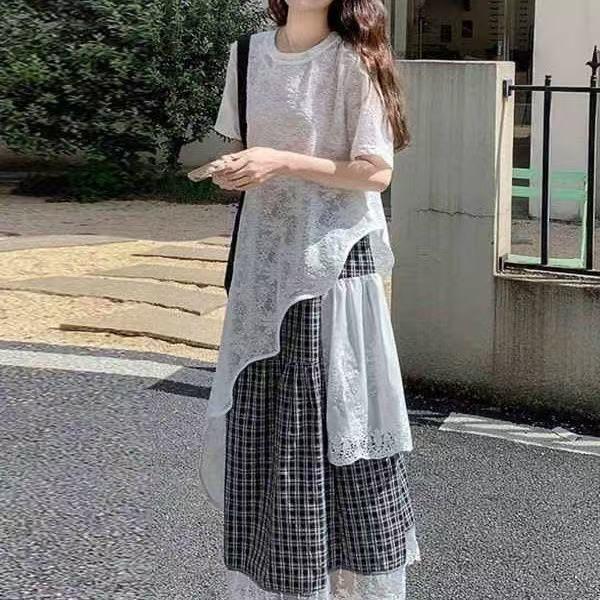 セットアップ レディース 上下セット 春夏 半袖Tシャツ スカート 2点