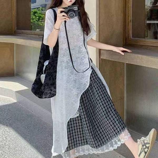 セットアップ レディース 上下セット 春夏 半袖Tシャツ スカート 2点