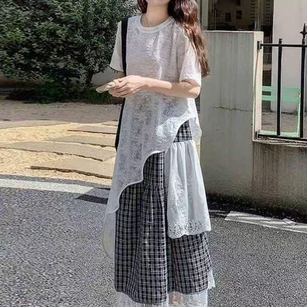 セットアップ レディース 上下セット 春夏 半袖Tシャツ スカート 2点