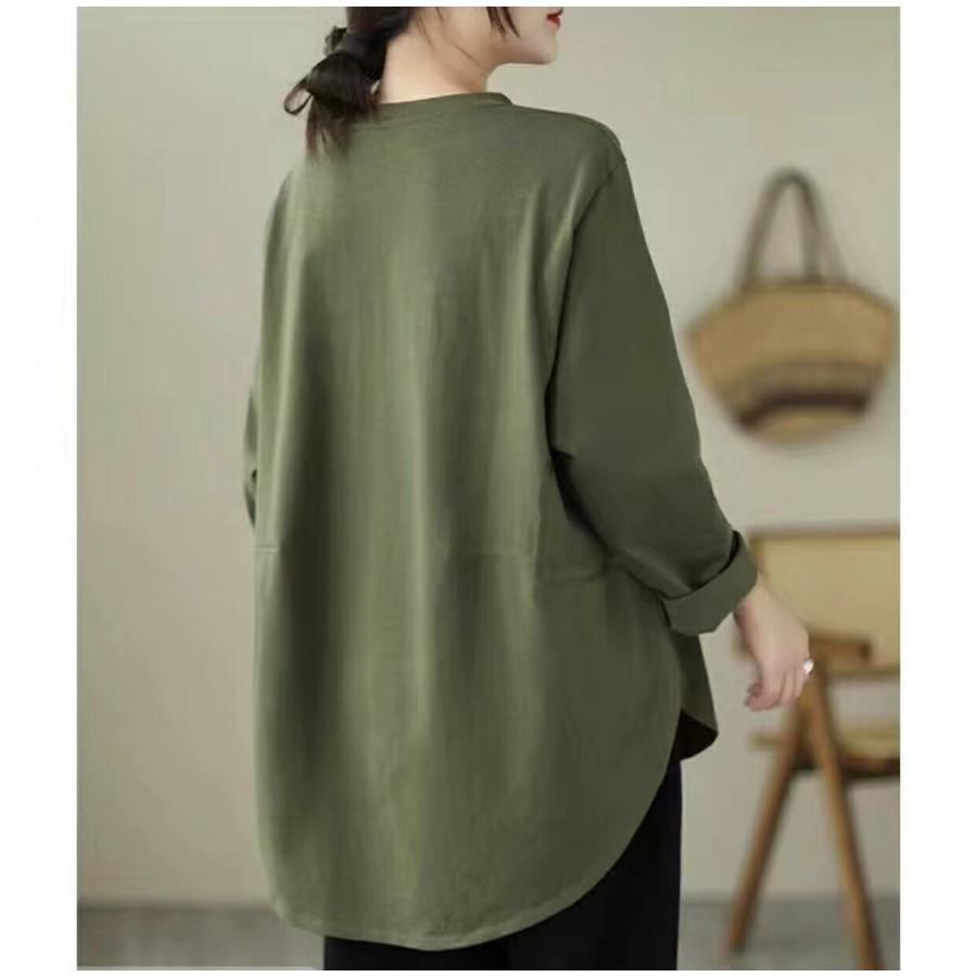 チュニック レディース プルオーバー トップス トレーナー 長袖 カットソー 体型カバー ゆったり 無地 春 秋 冬 大きいサイズ 部屋着 LUFA165(3色L-4XL) |  | 06