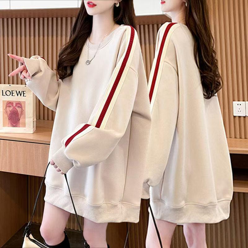 トレーナー レディーストップス 薄手 サイドライン 大きいサイズ レディーストップス レディース洋服 普段着 レディーストレーナー LUGA134(3色M-3XL) |  | 01