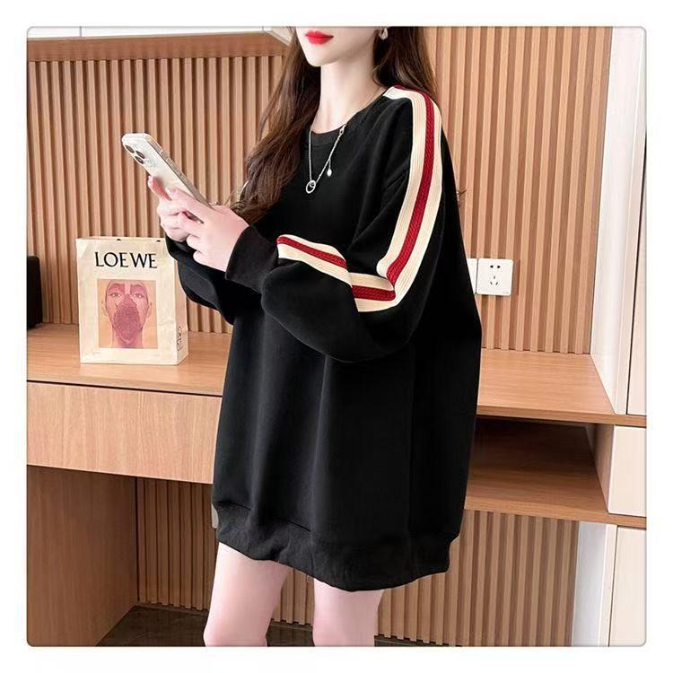 トレーナー レディーストップス 薄手 サイドライン 大きいサイズ レディーストップス レディース洋服 普段着 レディーストレーナー LUGA134(3色M-3XL) |  | 03