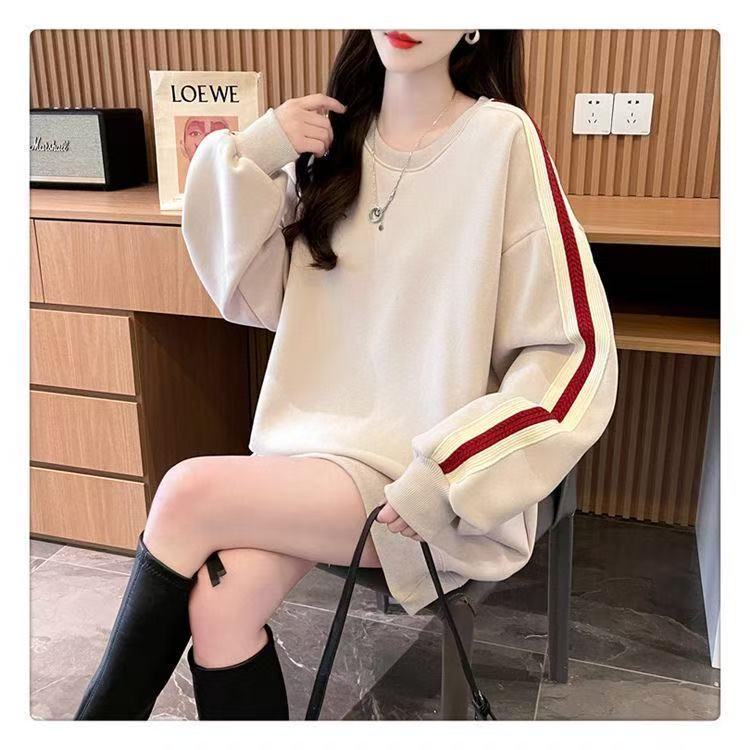 トレーナー レディーストップス 薄手 サイドライン 大きいサイズ レディーストップス レディース洋服 普段着 レディーストレーナー LUGA134(3色M-3XL) |  | 06