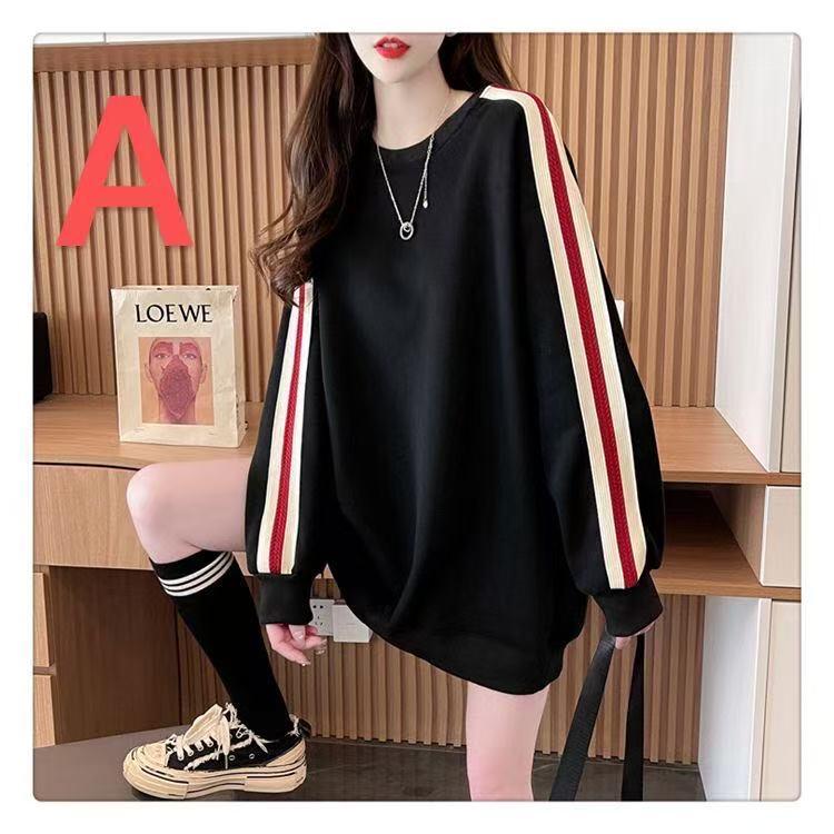 トレーナー レディーストップス 薄手 サイドライン 大きいサイズ レディーストップス レディース洋服 普段着 レディーストレーナー LUGA134(3色M-3XL) |  | 07