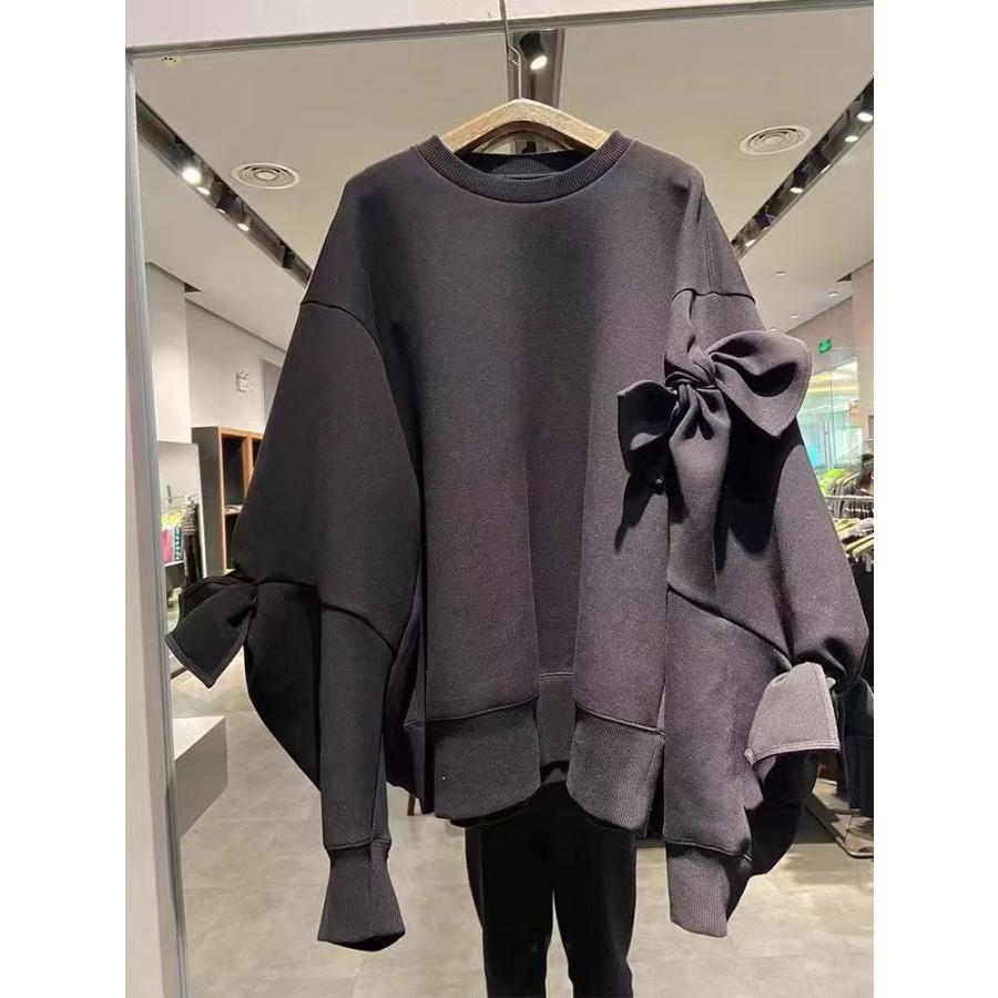 トレーナー レディーストップス 大きいサイズ レディーストップス レディース洋服 蝶結び レディーストレーナー  春 秋  LUGA174(M-6XL) |  | 03