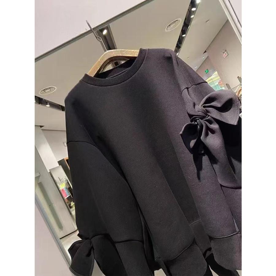 トレーナー レディーストップス 大きいサイズ レディーストップス レディース洋服 蝶結び レディーストレーナー  春 秋  LUGA174(M-6XL) |  | 09