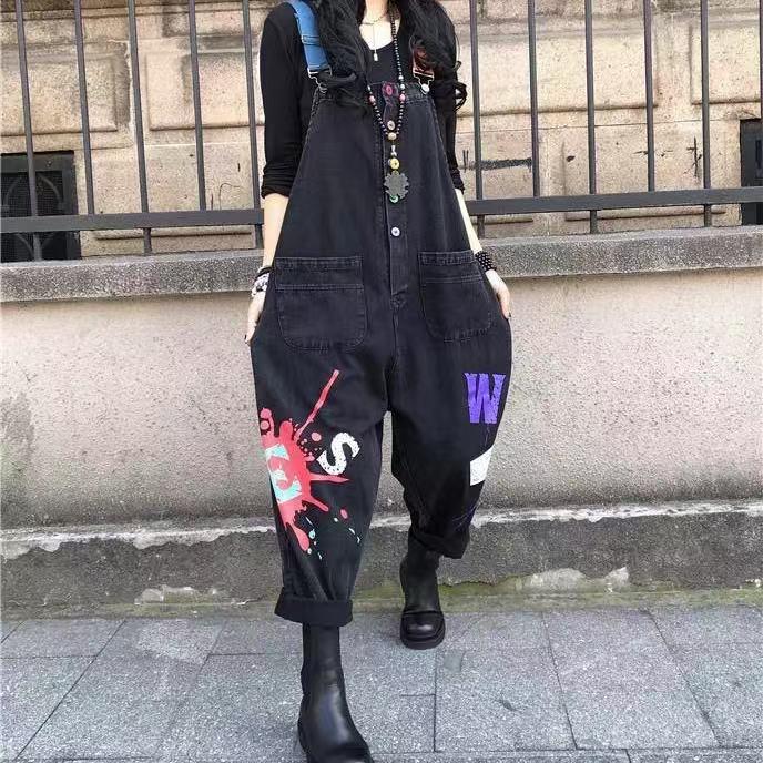 オーバーオール サルエル オールインワン サルエル アラジンパンツ デニムパンツ デニムサロペット オールシーズン 春 夏 秋 SLTD031(2色M-2XL) |  | 04