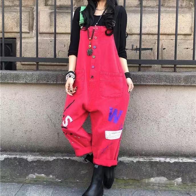 オーバーオール サルエル オールインワン サルエル アラジンパンツ デニムパンツ デニムサロペット オールシーズン 春 夏 秋 SLTD031(2色M-2XL) |  | 06