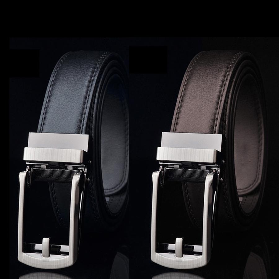 ベルト メンズ オートロックベルト ロング 本革 無段階調整 穴なし カジュアル ビジネス |  | 07