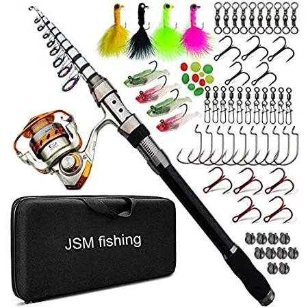 購入お値下 Jshanmei スピンスピニングロッドとリールコンボ 釣りキャリアバッグケース ポータブル伸縮釣り竿 リールコンボ 海釣り 海水淡水釣り竿セット オンラインストアストア Www Superavila Com