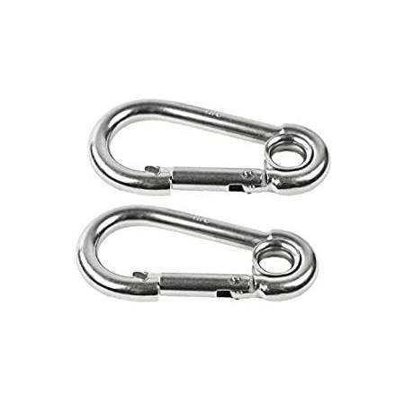 人気商品 ステンレススチール 316 City Marine 4インチ クライミング 釣り ハイキング用リング付き カラビナ クリップスナップフック カラビナ Futurepromises Org