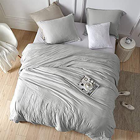 高級素材使用ブランド Comforter King Loft Natural Weighted - Chommie - Gray Glacier 毛布、ブランケット