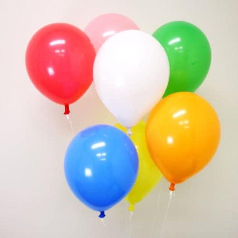 天然ゴム風船 10インチ 無地カラーヘリウムガス用(300ヶ) ワンタッチバルブ、糸付バルーン 929 10インチ 300ヶ ワンタッチバルブ 無地カラーヘリウムガス用 糸付バルーン 　