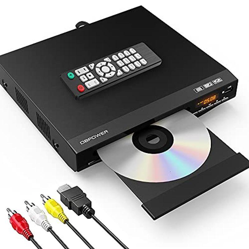 DBPOWER 1080P HDMI DVDプレーヤー 再生専用 ディスクプレーヤー RCA/HDMIケーブル付属 RCA/HDMI/USB