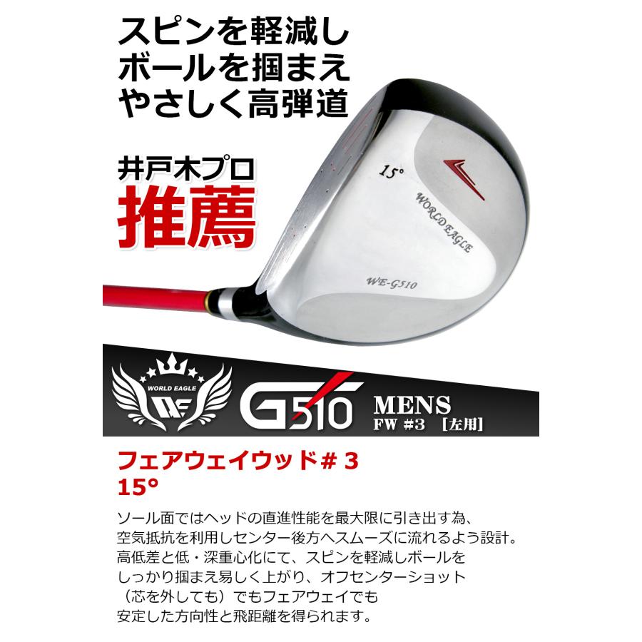 WORLD EAGLE ゴルフクラブセット ワールドイーグル メンズ WE-G510 16