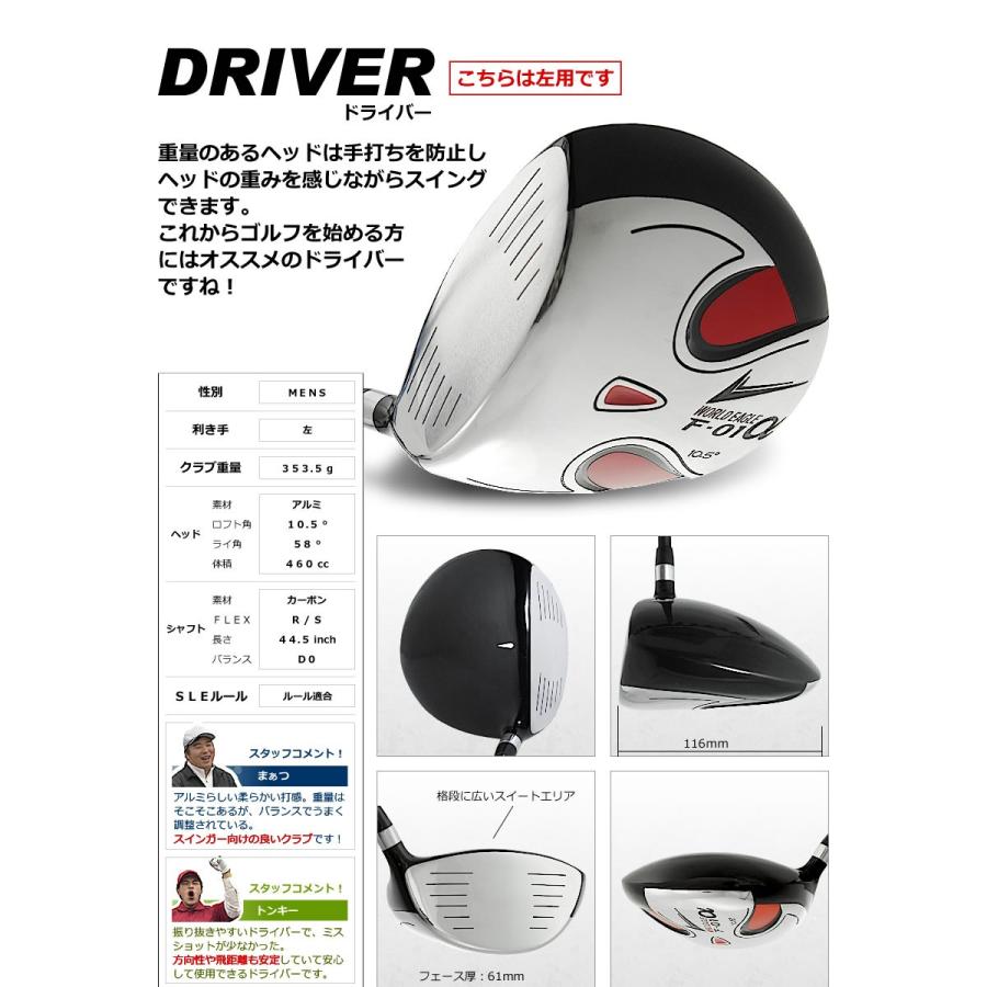WORLD EAGLE ドライバー ゴルフクラブ ワールドイーグル F-01α メンズ