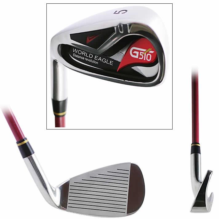 井戸木プロ推薦！ワールドイーグル WE-G510 メンズ アイアン セット 8本 左利き用 ゴルフ用品｜worldgolf｜05