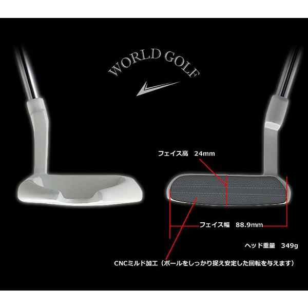 WORLD EAGLE WE-5Z パター ミッドマレットタイプ ホワイト ワールド