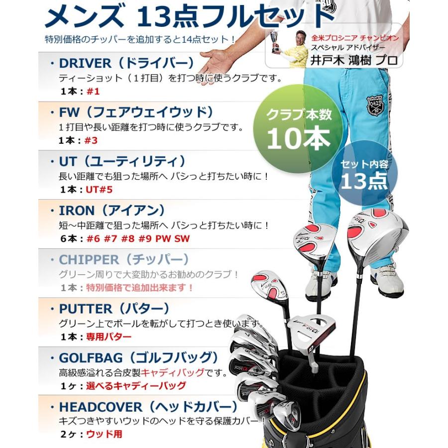 WORLD EAGLE ゴルフクラブセット ワールドイーグル メンズ F-01α WORLD EAGLE ゴルフクラブセット ワールドイーグル メンズ F-01α
