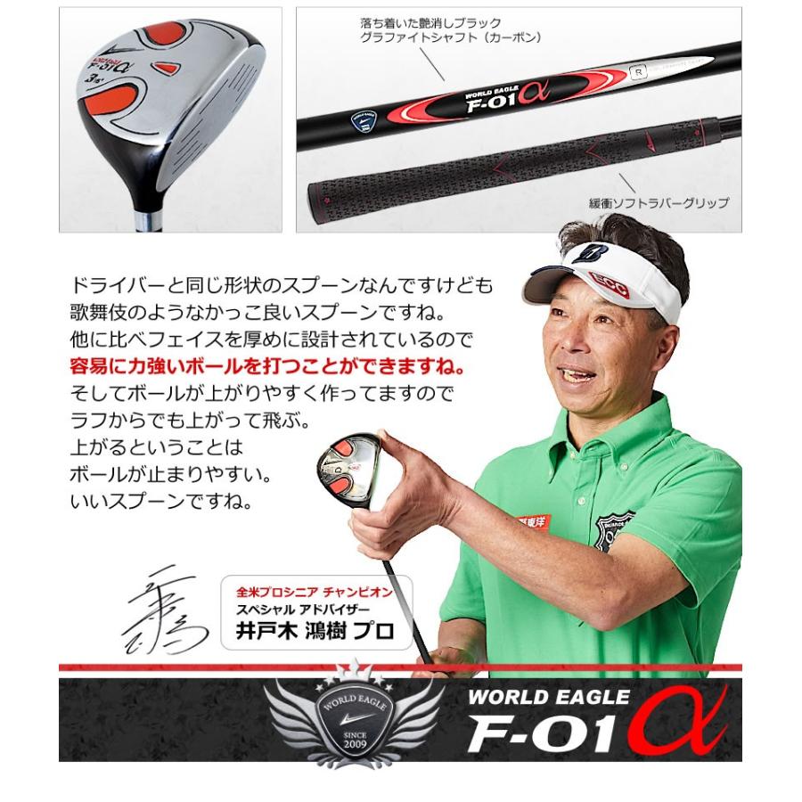 ゴルフセット WE-F-01 メンズ 13点（10本）クラブセット 右用 左用 選べるキャディバッグ付 初心者 F01 F-01α アルファ F-01o ワールドイーグル｜worldgolf｜09