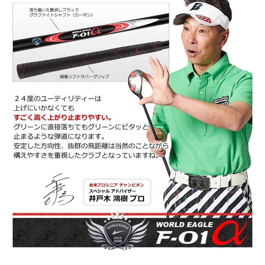 ゴルフセット WE-F-01 メンズ 13点（10本）クラブセット 右用 左用 選べるキャディバッグ付 初心者 F01 F-01α アルファ F-01o ワールドイーグル｜worldgolf｜11