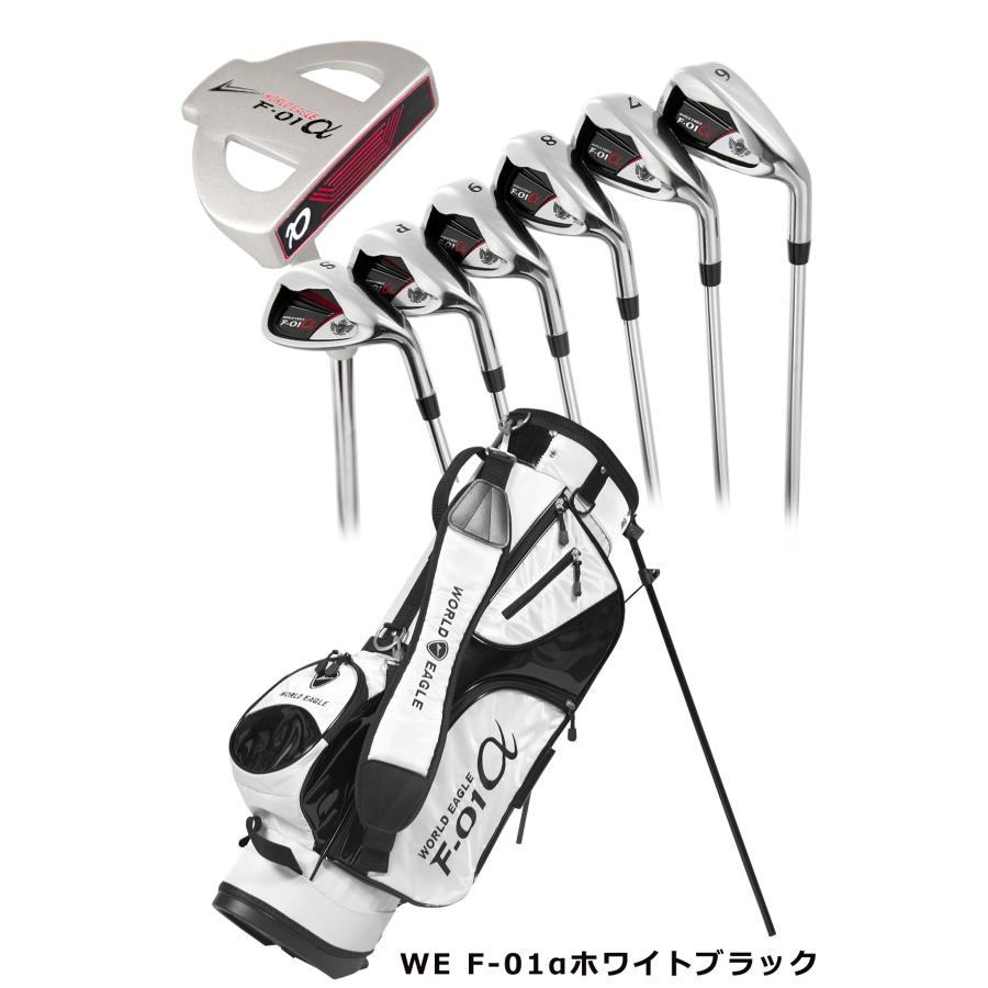 メンズゴルフクラブセット ホワイト/ブラック
