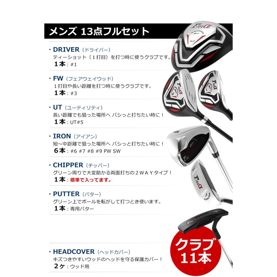 WORLD EAGLE ゴルフクラブセット ワールドイーグル メンズ F-01 WORLD EAGLE ゴルフクラブセット ワールドイーグル メンズ F-01