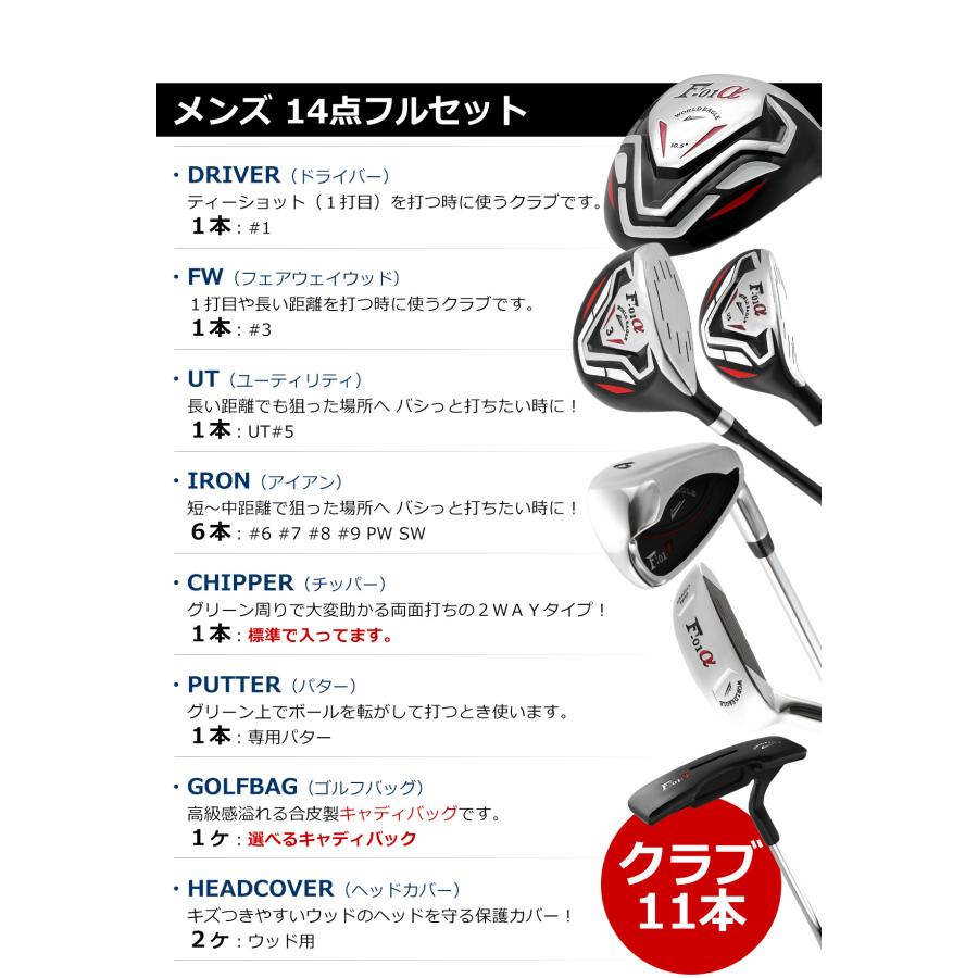 WORLD EAGLE ゴルフクラブセット ワールドイーグル メンズ F-01 クロス