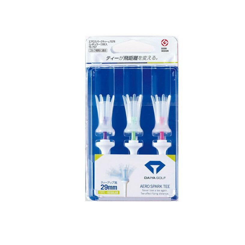 (未使用･未開封品)　ダイヤ(DAIYA) ゴルフティー エアロスパークティー 707 レギュラー クリアー TE-707 ar3p5n1 ダイヤゴルフ エアロスパークティー レギュラー クリアー TE-707 【IR
