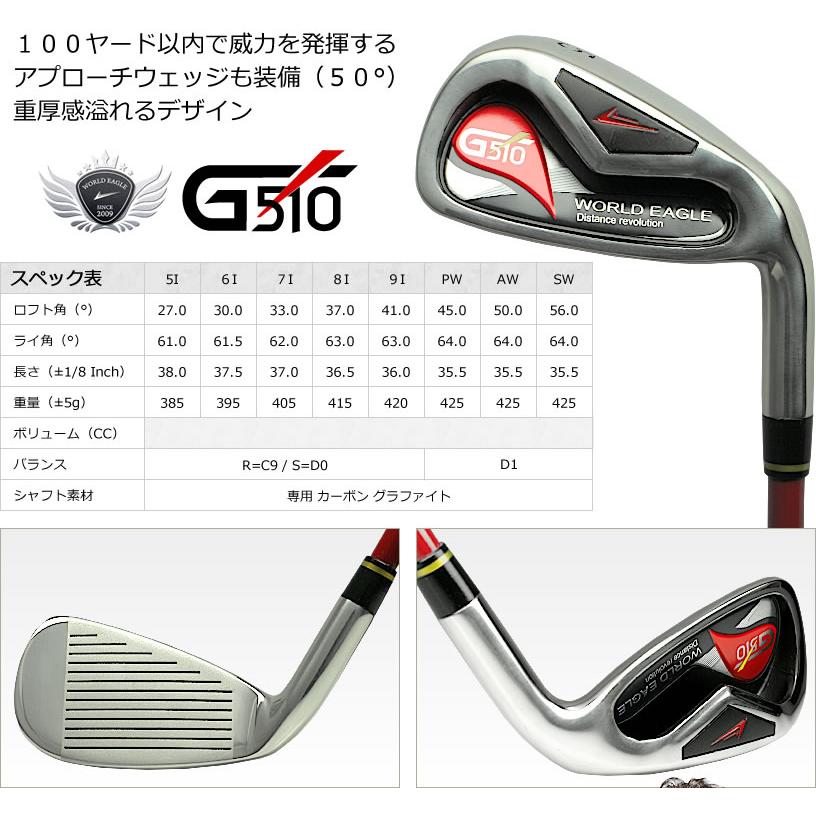 WORLD EAGLE ゴルフクラブセット ワールドイーグル メンズ WE-G510 16