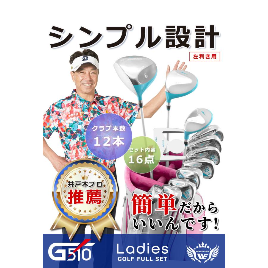 WORLD EAGLE ワールドイーグル レディース WE-G510 16点（12本）ゴルフ