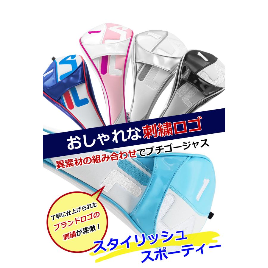 ポイント高還元セール　FILA（フィラ） デラックス DR用ヘッドカバー（マグネット式）FL-DHCD-Y 爆買 | FILA GOLF | 09