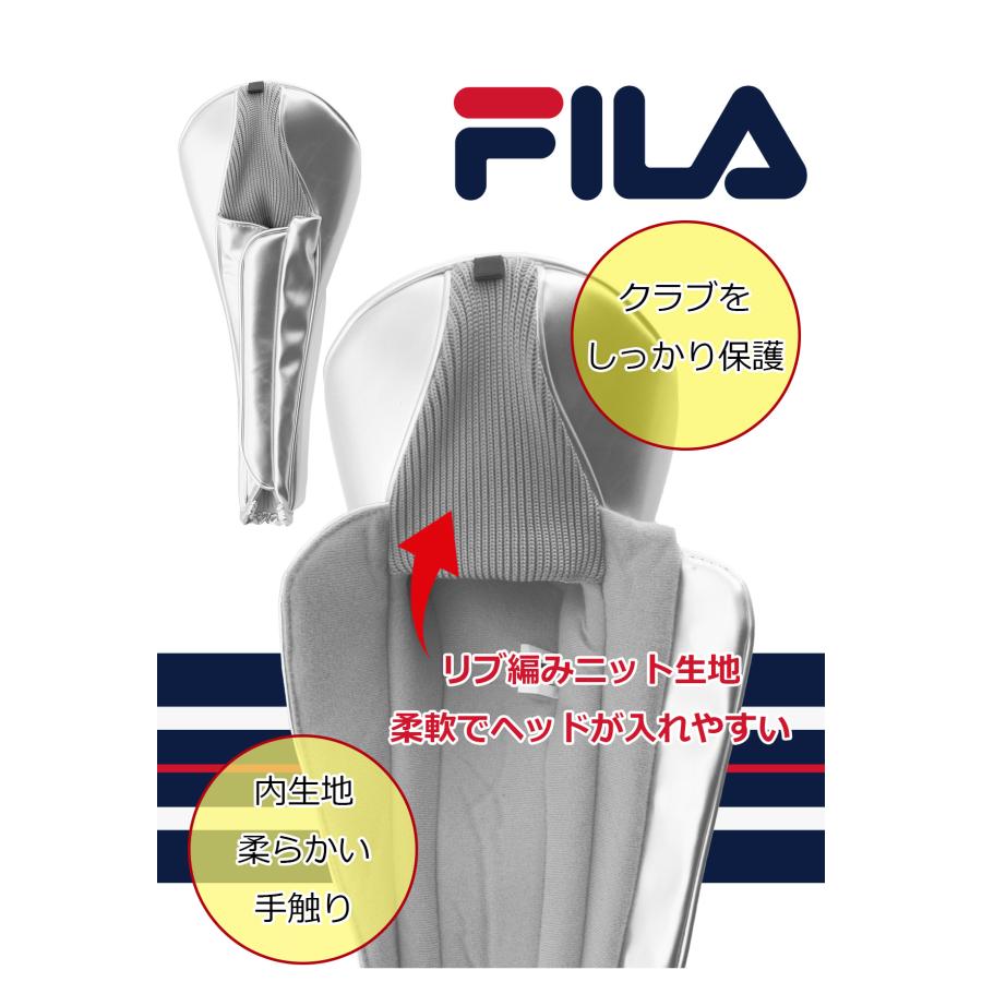 ポイント高還元セール　FILA（フィラ） デラックス DR用ヘッドカバー（マグネット式）FL-DHCD-Y 爆買 | FILA GOLF | 12