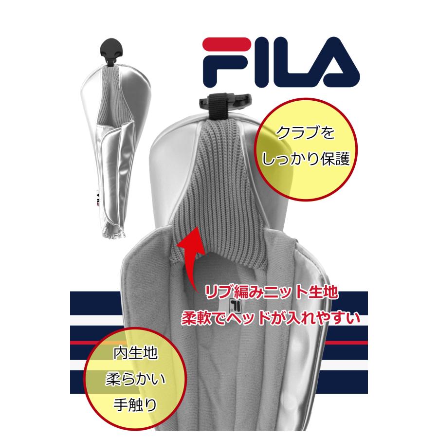 ポイント高還元セール　FILA（フィラ） デラックス FW用ヘッドカバー マグネット式  WE-DHCF-WD 爆買 | FILA GOLF | 13