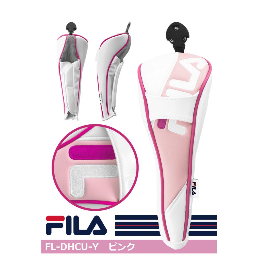 ポイント高還元セール　FILA フィラ デラックス UT用ヘッドカバー マグネット式 FL-DHCU-Y 爆買 | FILA GOLF | 17