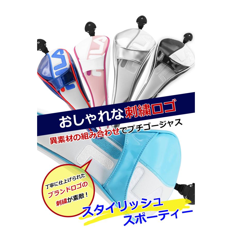 ポイント高還元セール　FILA フィラ デラックス UT用ヘッドカバー マグネット式 FL-DHCU-Y 爆買 | FILA GOLF | 10
