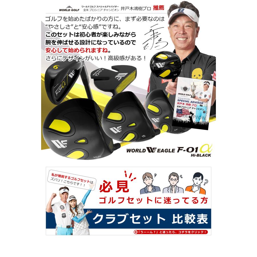 WORLD EAGLE ゴルフクラブセット ワールドイーグル F-01 ハイブラック