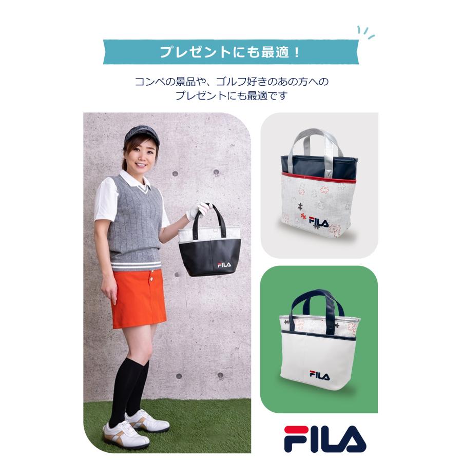 FILA GOLF ジグソー柄 ミニトートバッグ FL-JZMT-X : ワールド