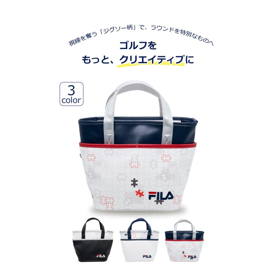 FILA GOLF ジグソー柄 ミニトートバッグ FL-JZMT-X : ワールド