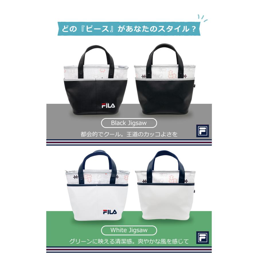 FILA GOLF ジグソー柄 ミニトートバッグ FL-JZMT-X : ワールド