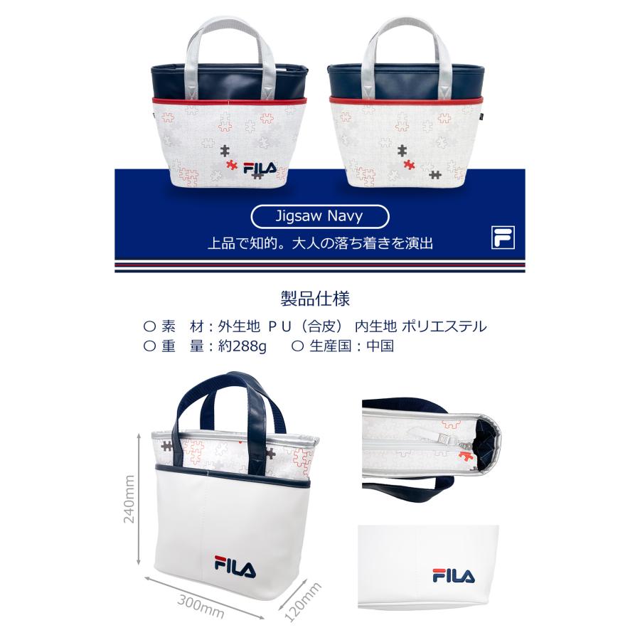 FILA GOLF ジグソー柄 ミニトートバッグ FL-JZMT-X : ワールド