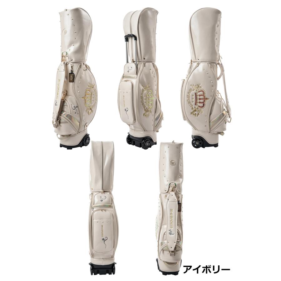 MUSPORTS 王冠モチーフ 8.5型 ローリングソール キャディバッグ 703U1130 【IR】