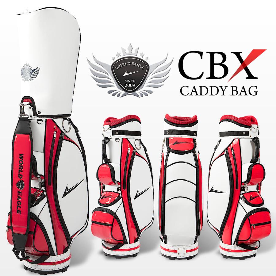 WORLD EAGLE ゴルフバッグ CBX003 ホワイトレッド キャディ WORLD EAGLE ゴルフバッグ CBX003 ホワイトレッド キャディ