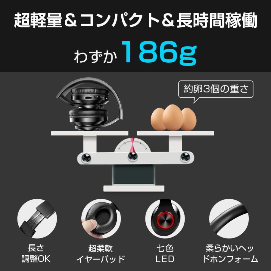 ワイヤレスヘッドホン ヘッドホン Bluetooth 5.2 無線 有線 SDカード