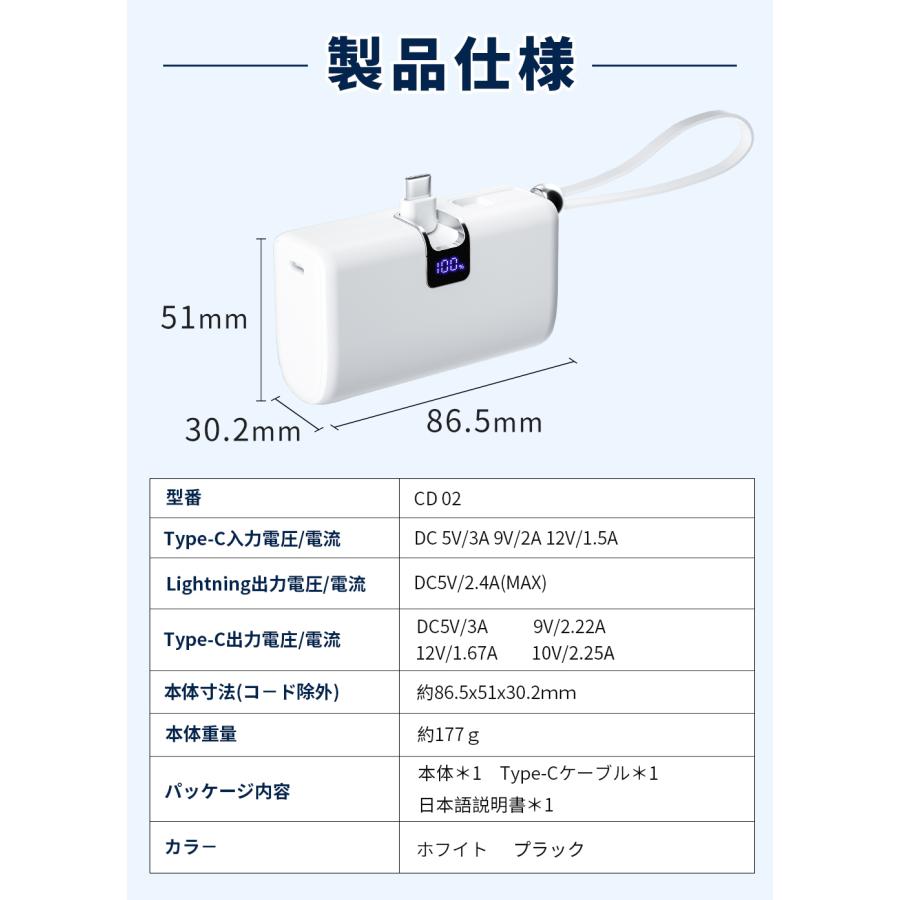 家庭用 ビーチサーフィン 軽量コンパクト 2段階水流モード TYPE-C急速充電 モバイルバッテリー 6800mAh Type-C/Lightning 直接充電 軽量 薄型